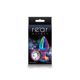 Rear Assets Anal Butt Plug - Mulitcolor - Medium (Clear Jewel)