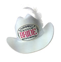 Gettin Hitched Clip-on Cowgirl Bride Party Hat