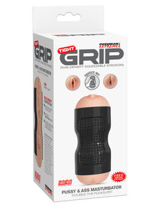 Pipedream Extreme Toyz Tight Grip Pussy And Ass Masturbator, Black, 1 Pound
