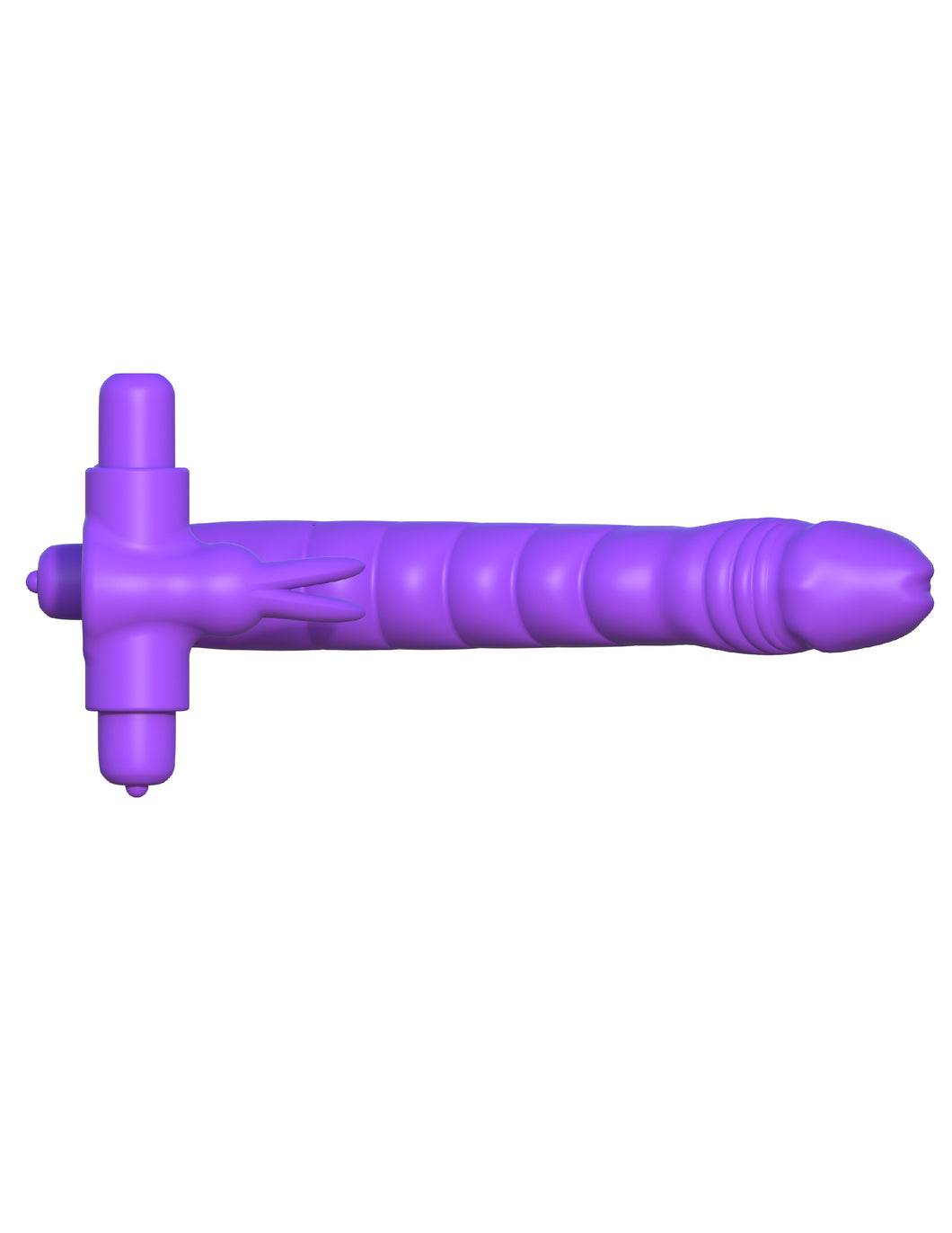 Fantasy CRingz Silicone Double Penetrator Rabbit  Purple