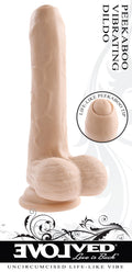 Peek a Boo Vibrating Dildo - Light