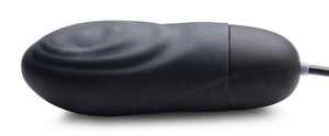 7X Pulsing Rechargeable Silicone Bullet- Black