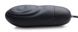7X Pulsing Rechargeable Silicone Bullet- Black