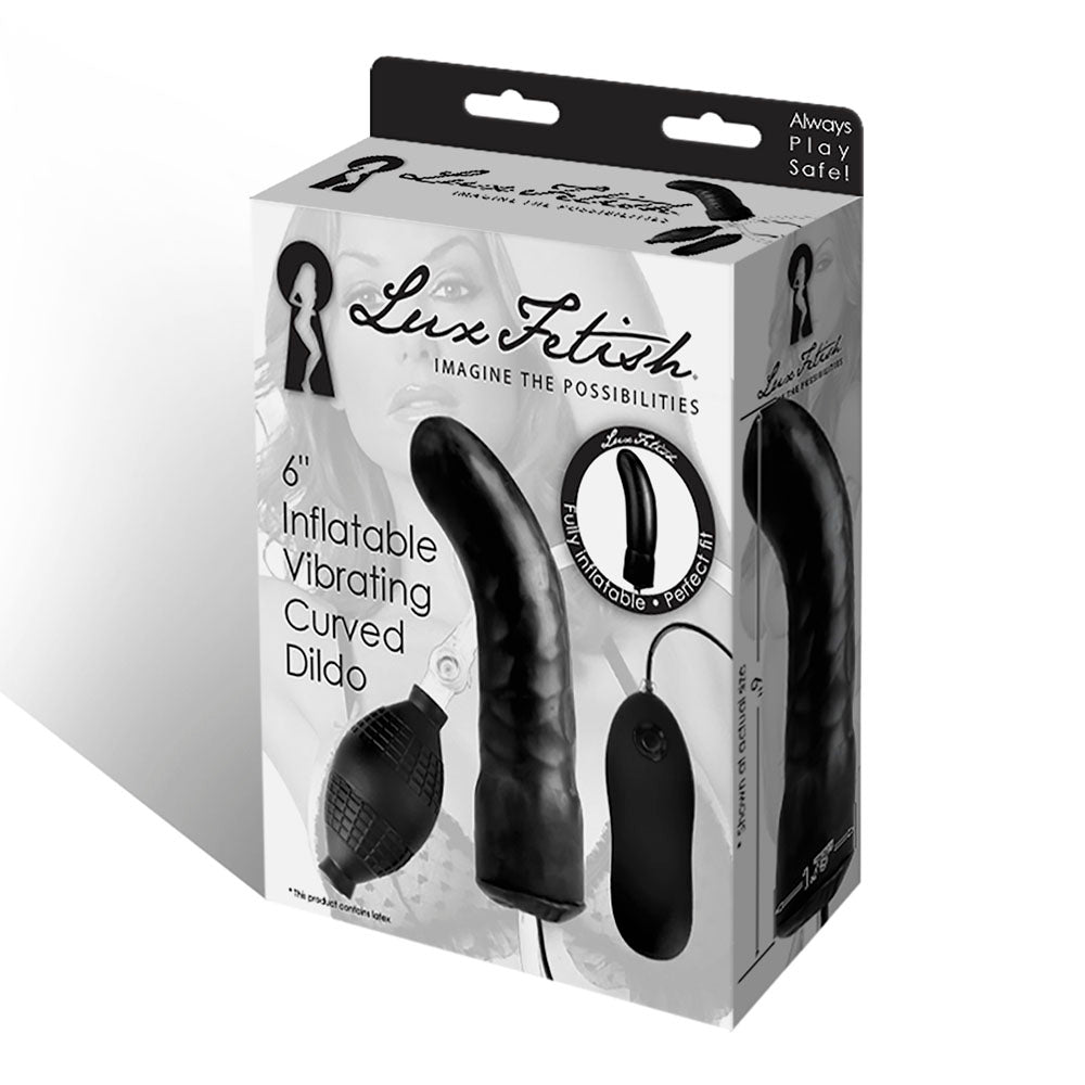 Lux Fetish 6 Inflatable Vibrating Dildo