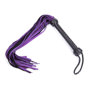 BDSM Leather Whip Sex Toy | Fetish Adult Sex Toy Purple Flogger for Couples