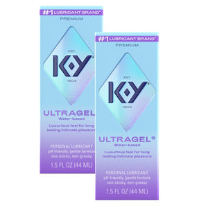 K-Y UltraGel Premium Water Based Lube- Personal Lubricant Safe To Use With Latex Condoms, Devices, Sex Toys and Vibrators, 1.5 o