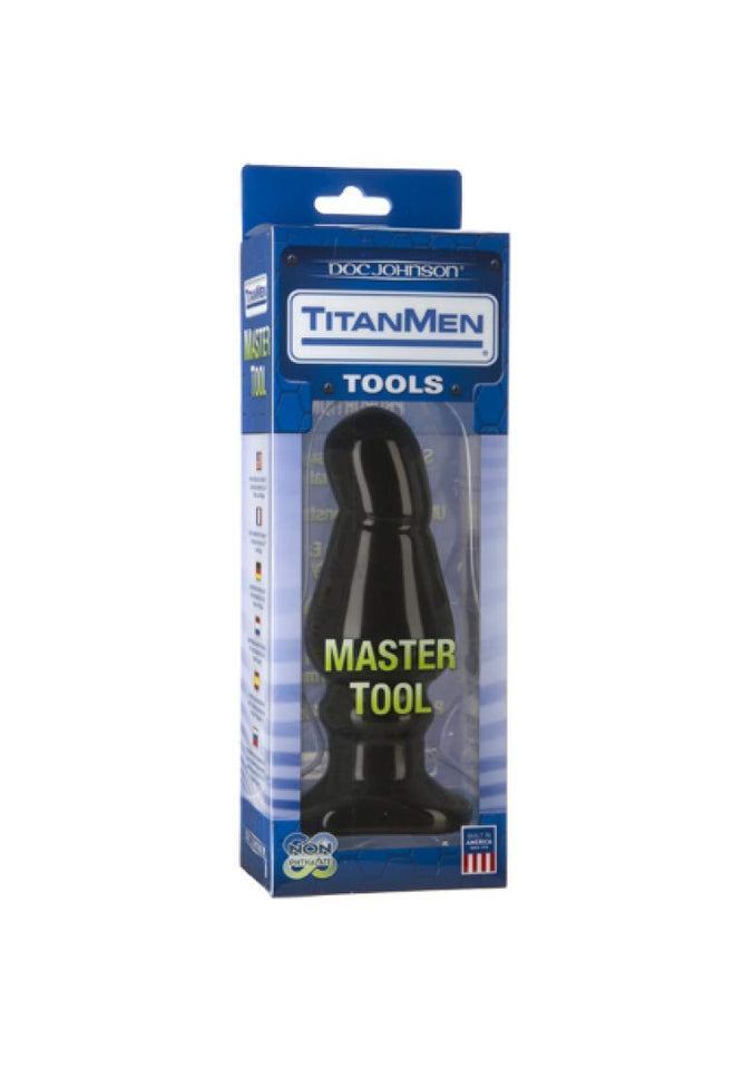Doc Johnson Titanmen  Master Tool 5  Angled Wide Plug  65 In Long And 25 In Wide  Prostate Stimulating Anal Toy  Butt
