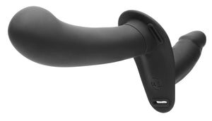 (D) STRAP U 28X DOUBLE DIVA 2I DOUBLE DILDO W/ HARNESS BLACK