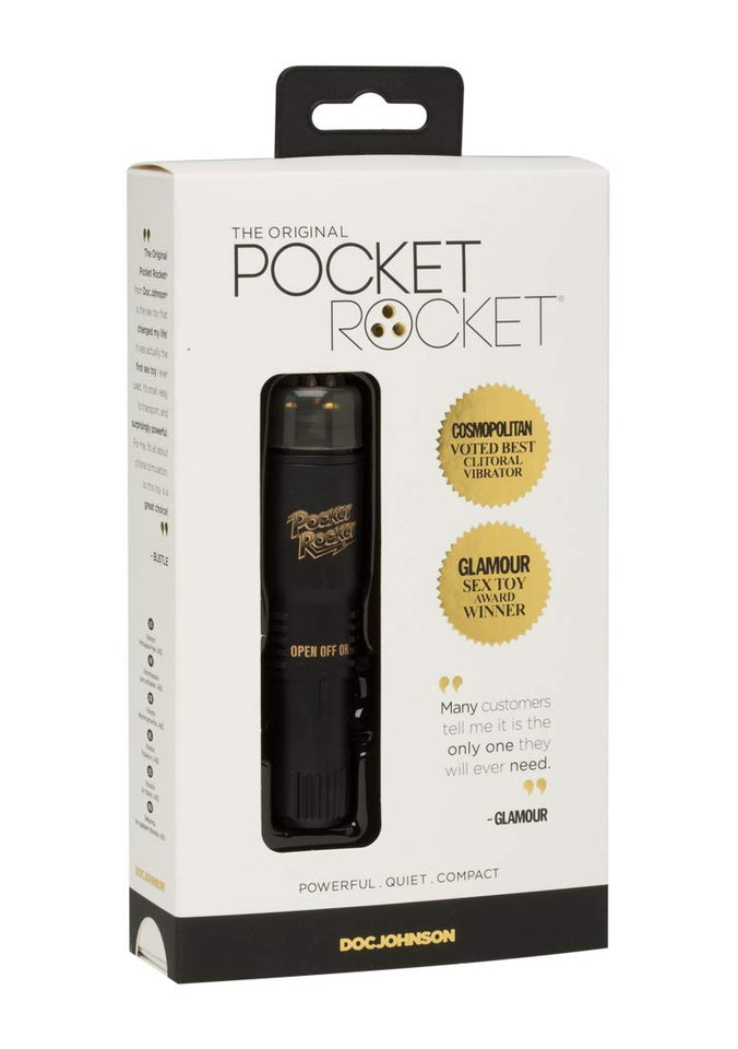 Doc Johnson The Original Pocket Rocket - Powerful, Quiet, Compact, Reliable, Simple Yet Safisfying, Discreet Vibrator - Targeted