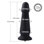 Hismith 10.24 '' Grenade Silicone Anal Plug with KlicLok System for Hismith Premium Sex Machine, 9.25 '' Insert-able Length, Dia