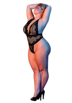 MS Sexy Time Deep Plunge Teddy Blk 1SQ