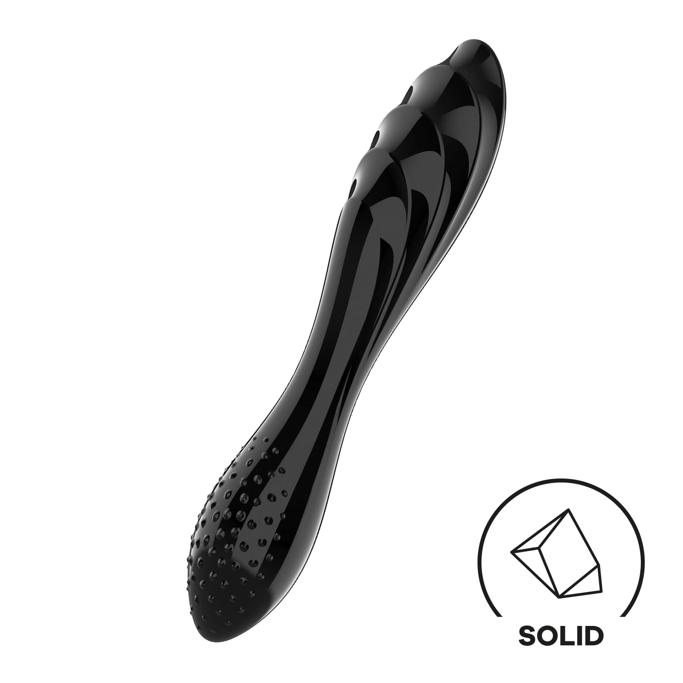 Satisfyer Dazzling Crystal Glass Dildo-Black