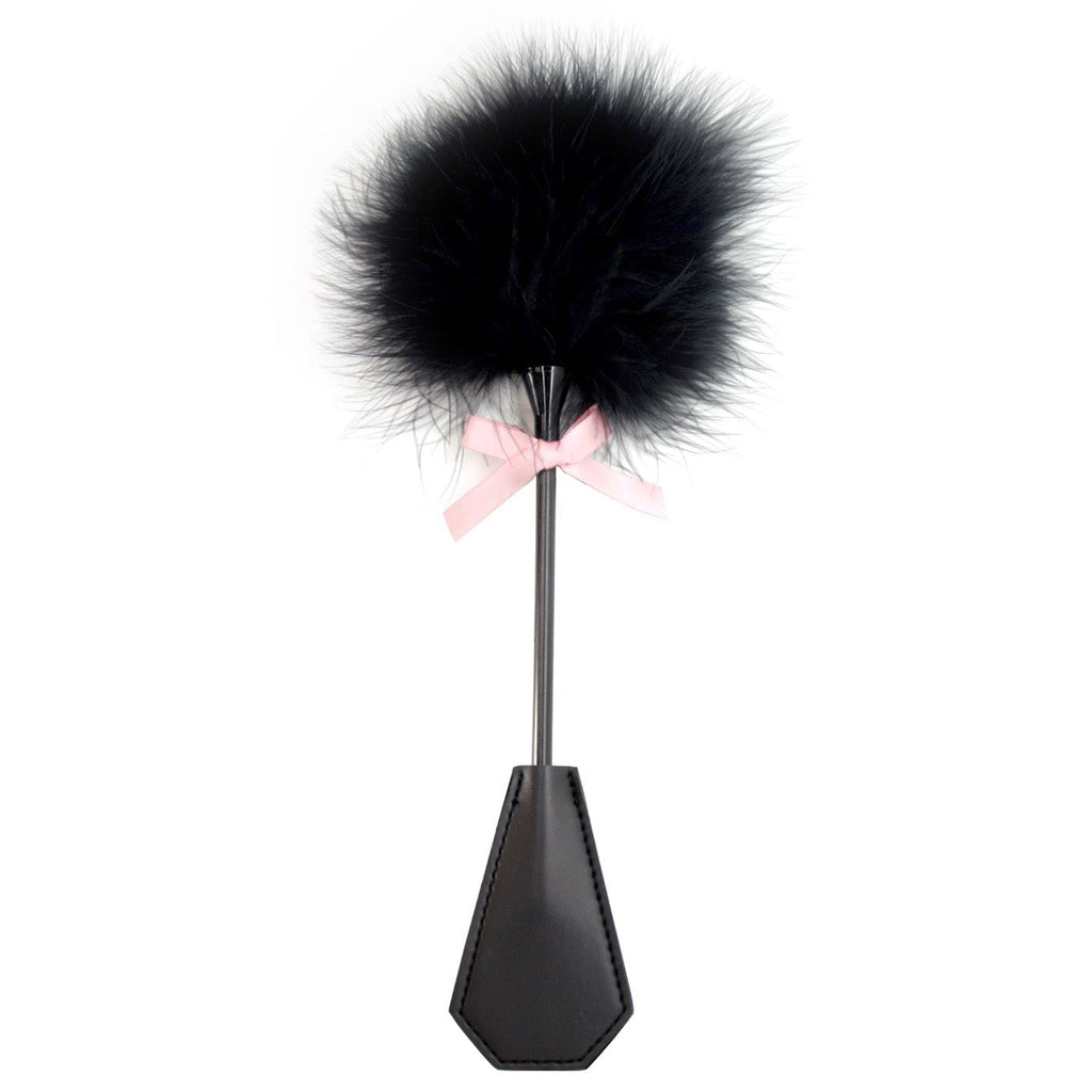 Feather Tickler Toy for Bedroom Play - Soft & Luxurious Feathers - Tease, Tantalize, and Arouse - Spanking Handle - Explore Bond