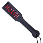 VENESUN Bitch Spanking Paddle for Adults, 12.8inch Faux Leather BDSM Paddle for Sex Play, Black
