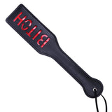 VENESUN Bitch Spanking Paddle for Adults, 12.8inch Faux Leather BDSM Paddle for Sex Play, Black