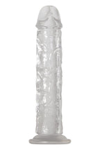 Adam & Eve Crystal Clear Dong, 8 Long | Realistic, Waterproof Dildo Made From High Transparency Tpe | 6 Insertable, 1.6 Wide | Compatible With Strap On Harness And Water Based Lubes