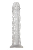 Adam & Eve Crystal Clear Dong, 8 Long | Realistic, Waterproof Dildo Made From High Transparency Tpe | 6 Insertable, 1.6 Wide | Compatible With Strap On Harness And Water Based Lubes