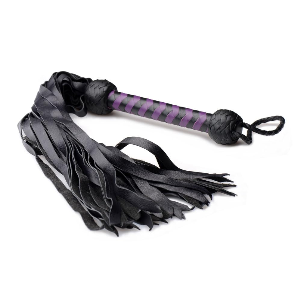 Strict Leather Premium Deerskin Flogger- Purple