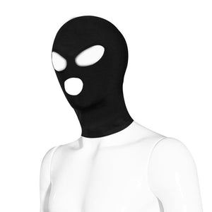 Fanmorph 4 Pcs Zentai Black Hoods, Mischief Head Cover, Role-playing Masks with Unknown Mystery, Light SM Sex Play, Unisex Elast