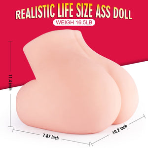 BIG SHOCKED Sex Dolls for Men - Men's Sex Dolls Male Masturbators Realistic Adult Male Sex Dolls Stroker 3D Lifelike Soft Butt w
