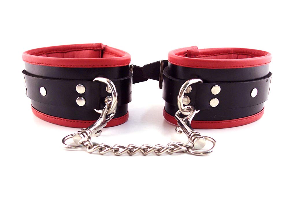 Rouge Padded Ankle Cuff Black/Red