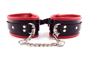 Rouge Padded Ankle Cuff Black/Red