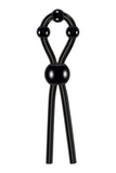 Zero Tolerance Ultimate Adjustable Silicone Lasso Cock Ring With Pleasure Beads, Black