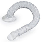 FST Adult Sex Toy Anus Sex Dilator Butt Plug Transparent TPE Ultra Long Anal Plug Vaginal G-spot Massager for Men Women Couple A