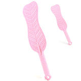 Spanking Paddle for Sex Play Textured Rubber Palm-Leaf Fan Shaped Slapper with Bumps Flexible Flirt Toy for SM Bondage Game Adul