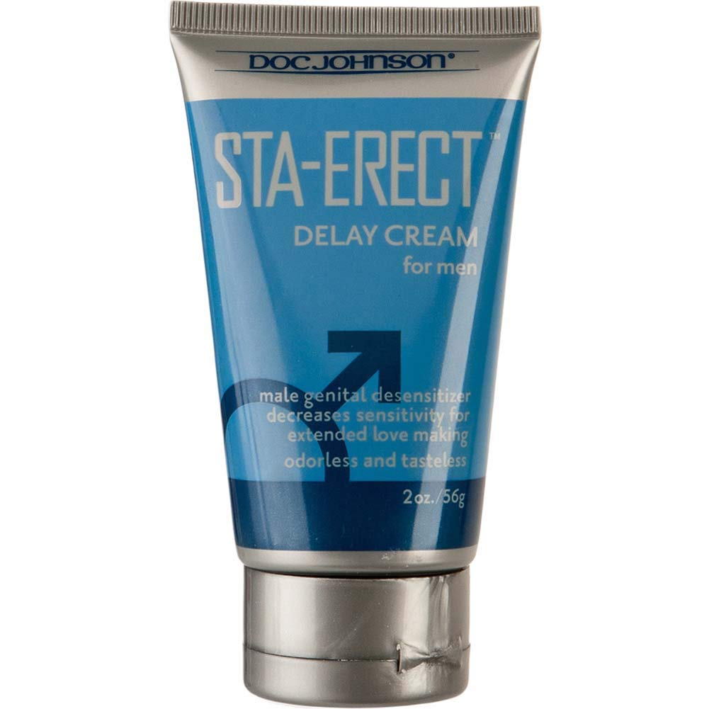 Doc Johnson Sta-Erect Delay Cream For Men, Assorted, 2 Oz