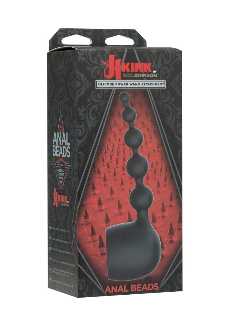 Doc Johnson - Ultra Powerful Full Size Wand Body Massager, 8 Unique Vibration Patterns, Phthalate-Free, Body-Safe (Black)