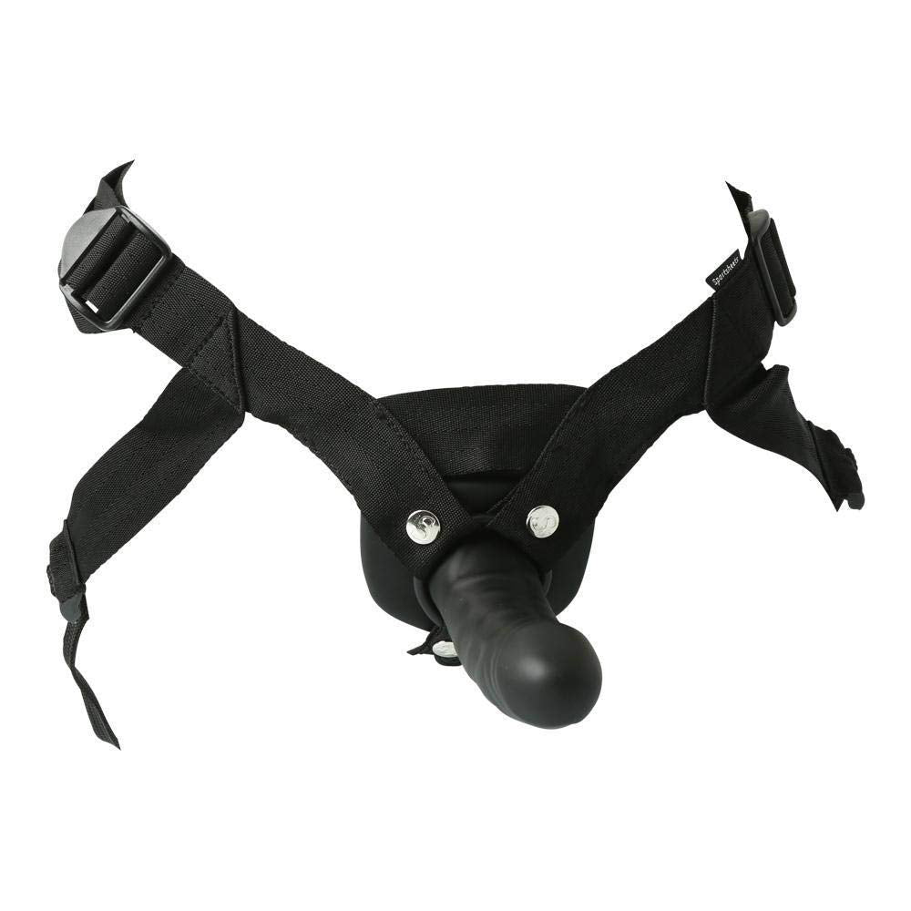 (D) SS BLACK EVERLASTER STUD HOLLOW STRAP ON