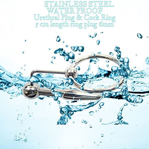Stainless Steel Urethral Probe&Cock Ring