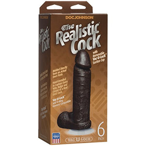 Realistic Cock - 6In Black