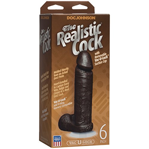 Realistic Cock - 6In Black