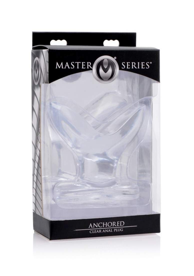 Master Series Anchored Clear Anal Plug