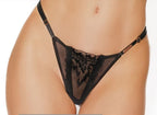 Coquette 82251 Black Label Thong Blkrose Gold Large