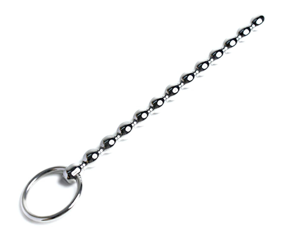 DiscountOne Stainless Solid Beads Urethral Sounds Penis Plug for Experienced, 5.87 Inch