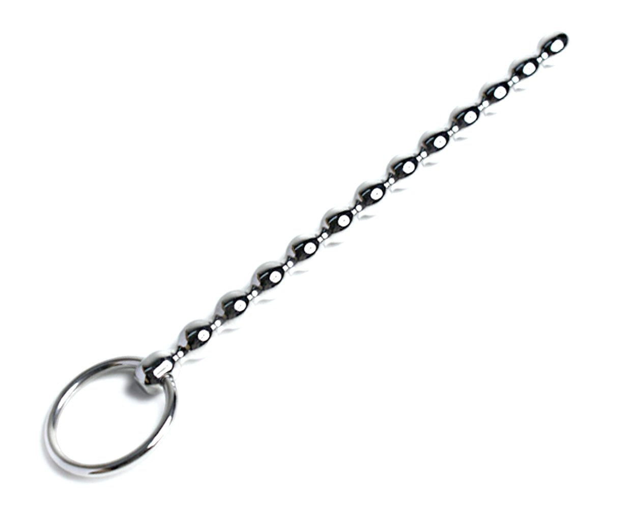 DiscountOne Stainless Solid Beads Urethral Sounds Penis Plug for Experienced, 5.87 Inch