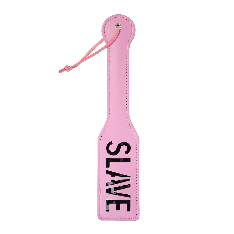 VENESUN Faux Leather Slave Spanking Paddle for Sex Play, 12.8inch Total Length Paddle for Adults, Pink