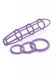 Fetish Fantasy Elite Cock Cage  Ring Set  Purple  25 Ounce