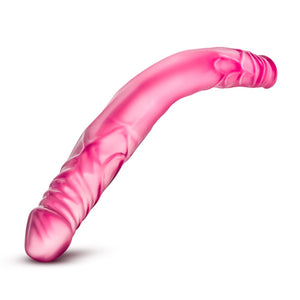Blush Novelties B Yours - 14 Inch Double Ended Realistic Dildo - 1.4 Inch Thick - Lesbian Couple Dp - Two Headed Waterproof Flex