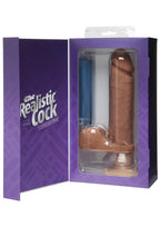 The Vibro Realistic Cock Ur3 Vibrator Mulatto, 8 Inch