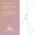 Bijoux Indiscrets - BODY CHAIN 8 - Crossover Belly Waist Chain for Women - Shinning Crystal & Durable - Classic style for girls