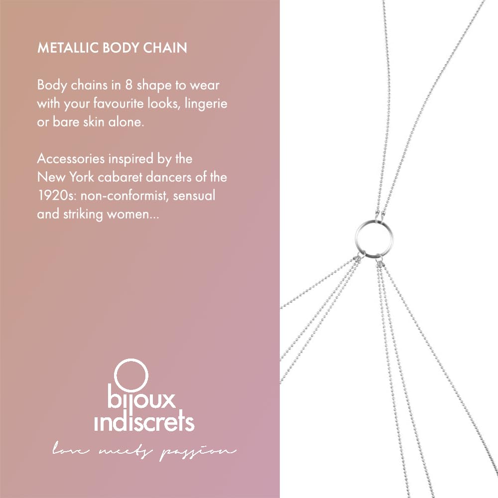 Bijoux Indiscrets - BODY CHAIN 8 - Crossover Belly Waist Chain for Women - Shinning Crystal & Durable - Classic style for girls