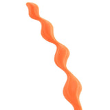 Adam & Eve Bum Buddies, Silicone Swirl Anal Beads, Orange