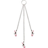 Adam & Eve Scarlet chain Me Up Kink clamps