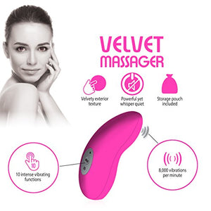 Fuzu Vibrating Palm Massager Neon Pink
