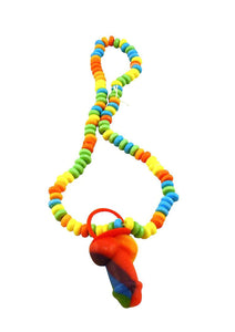Rainbow Cock Candy Necklace