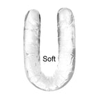 13 Inch Double Ended Realistic Dildo Flexible Clear Dildos Long Dong for Double Sided Lesbian Anal Play G-spot Stimulator Sex To